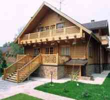 Дървени къщи, до ключ, характеристики на материала и конструкциите