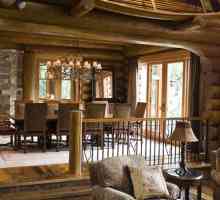 Интериорен дизайн на идеи за дървени къщи за довършителни помещения на частни жилища от бар