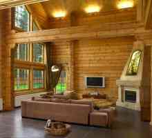 Интериорен дизайн на дървена къща, декорация на дървена къща вътре