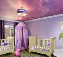 Дизайн на тавана в детската стая, фото и таванни опции за момче и момиче