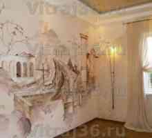 Произведения - боядисване на стени, lincrusta, стенописи Воронеж