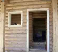 Как се прави прозорецът на вратите в дървена къща