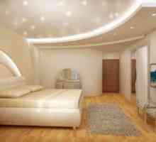Как да разгледаме опънати тавани в спалнята - снимка на дизайна на такива тавани