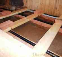 Затопляне на дървен под с експандиран полистирол, минерална вата, схема