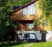 Красиви комбинирани къщи от дърво в стил хижа - всичко за вила