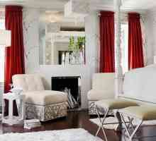 Червени завеси - ярък акцент в къщата - 35 снимки на дизайна на стаи - прозорец декор