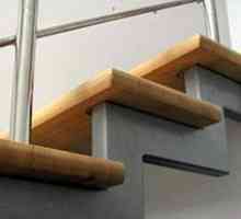 Стълби дървени върху метална рамка от собствените си ръце