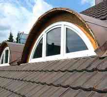 Лукарна или прозорец за витрини на покрива, размери, форми, пукнатини
