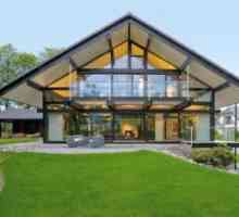 Най-добър дизайн на модерни къщи с панорамни остъкляване