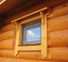 Нов поглед Металопластикови прозорци Монтаж на прозорци в дървена къща, използваща корпус