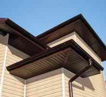 Завършване на корнизи на покриви с описание на сайдинг материал, методи за монтаж
