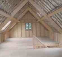 Завършване на таванския етаж на дървената къща и изолация