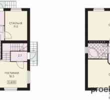 Оформлението на двуетажна къща - планове и схеми на вили 10x10, 8x10, 10x12