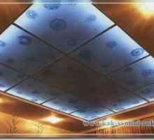 Окачен декоративен прозрачен таван със собствена снимка