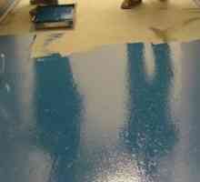 Боядисване на бетонни подове Процес на обработка на подове от бетон и техните pokrasta