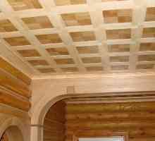 Шперплат таван в дървена къща Довършителни елементи, технология на приложение, видео