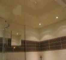 Рафтова таван за инсталиране и инсталиране на баня