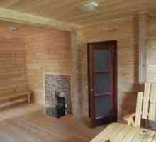 Таван в дървена къща в страната