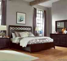 Примери за декориране на спалня с тъмни мебели
