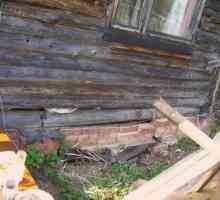 Ремонт на основите на старата дървена къща Цени, характеристики