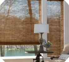 Рол, римски бамбукови завеси на прозорците