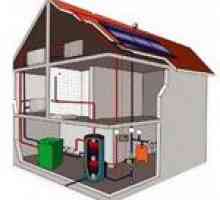 Схема за отопление на двуетажна частна къща с двуканален котел, естествена циркулация