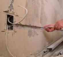 Shtroblenie стени за окабеляване и гнезда - характеристиките на процеса, подходящ инструмент