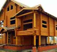Изграждане на дървена къща от дървен материал или греда