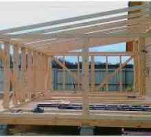 Изграждане на верандата етажи на изграждане на анекса към къщата