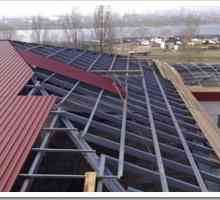Технологията на покрива от гофрирана плоскост Устройството на еднопосочния покрив, коридора на…