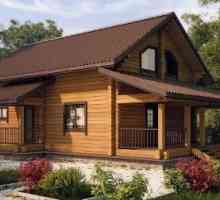 Типични проекти на дървени къщи от видове дърво и конфигурации, интериорно оборудване