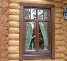 Монтаж на прозорци в технология за дървообработка на дървени къщи