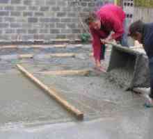 Полагане на бетонни подове в гаражната технология за изливане на бетон