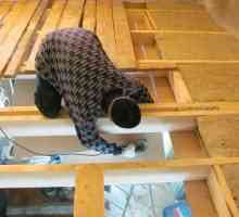 Устройството на тавана в дървена къща сайдинг, надвишение, облицовка Снимка