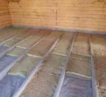Затопляне на пода в дървена къща Как да изолирате пода в дървена къща