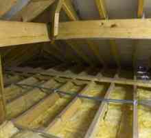 Затопляне на тавана в дървена къща, изолация