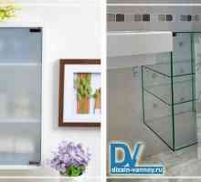 Видове стъклени шкафове за банята