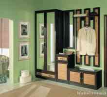 Зелен коридор, интериор, стени, мебели, снимка