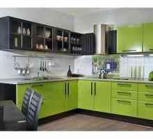 Зелен цвят във вътрешността на кухнята - най-положителния цвят в интериора