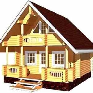 Дървени къщи 6x7 типични проекти и основно оборудване