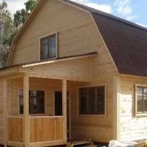 Дървени къщи от бар под свиване евтино и качествено