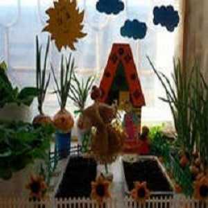Детска градина, зеленчукова градина на прозореца