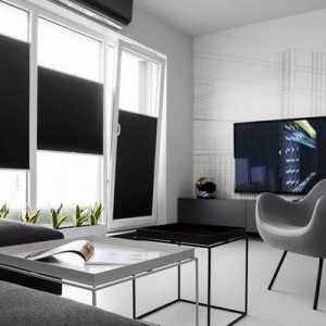 Дизайн на дизайна на апартамента в черно-бели тонове