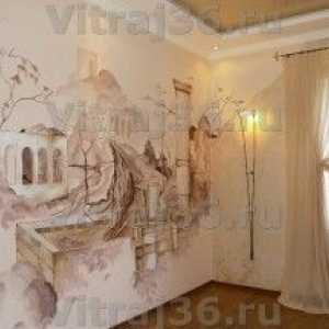 Произведения - боядисване на стени, lincrusta, стенописи Воронеж