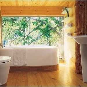 Как да изберем дизайна на баня в дървена къща препоръки и снимки