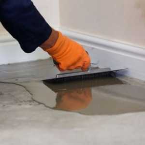 Как да изравним бетонен под под ламинат