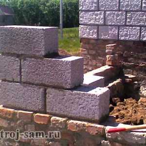 Зидария на стени от инструкции за разширени глинени блокове и върхове