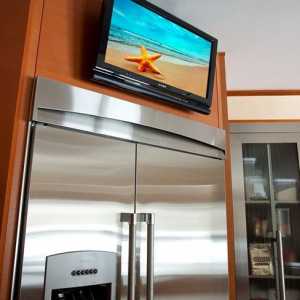 Къде да сложите телевизора в кухнята