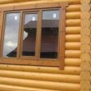 Характеристики на клипси върху прозорците на дървена къща
