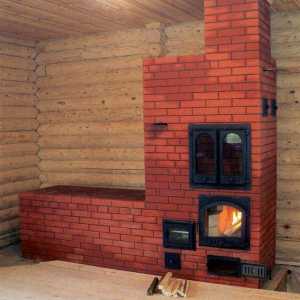 Фурна за отопление на частна дървена къща, схема